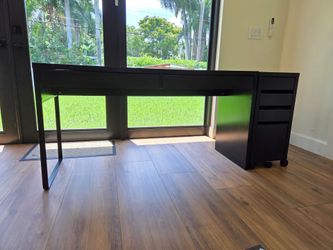 Desk and drawers