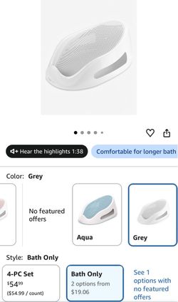 Baby bath support