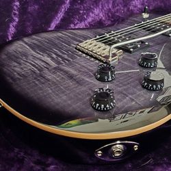 PRS SE Mark Tremonti Electric Guitar Charcoal Burst Flame Maple Top 