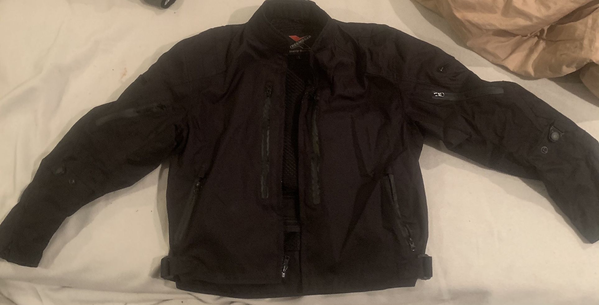 Motorcycle Jacket With Padding Size Large