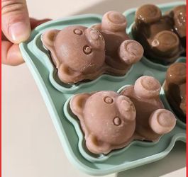 3D Silicon Little Bear Ice Mold