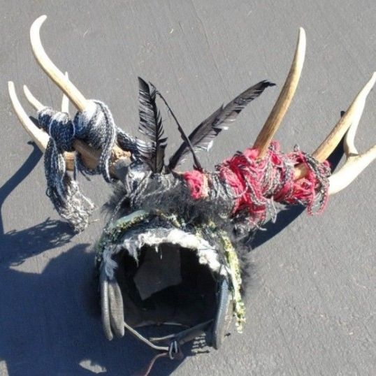 deer antler motorcycle helmet Deer Antler Helmet Halloween Costume Motorcycle for Sale in Portland, OR