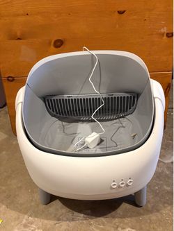 open top self cleaning litter box