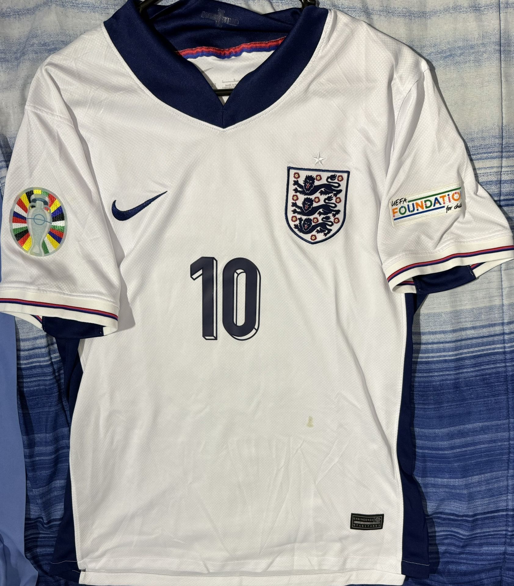 England 2024 Home Jersey #10 BELLINGHAM