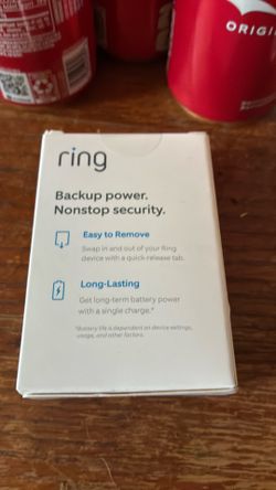 Ring quick release battery pack