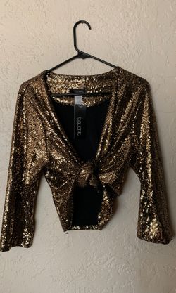 Gold Sequin Top