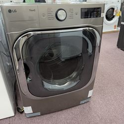 LG 9.0 cu. ft. Mega Capacity Smart wi-fi Enabled Front Load Electric Dryer with TurboSteam