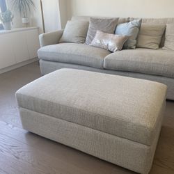 Crate&Barrel Lounge Deep Storage Ottoman