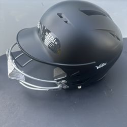 Victus Sports The Team Baseball & Softball Batting Helmet With Facemask, Junior - Black