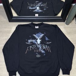 Vintage 1990s Western Cowboy “Fastest Draw In The West” Crewneck Sweatshirt