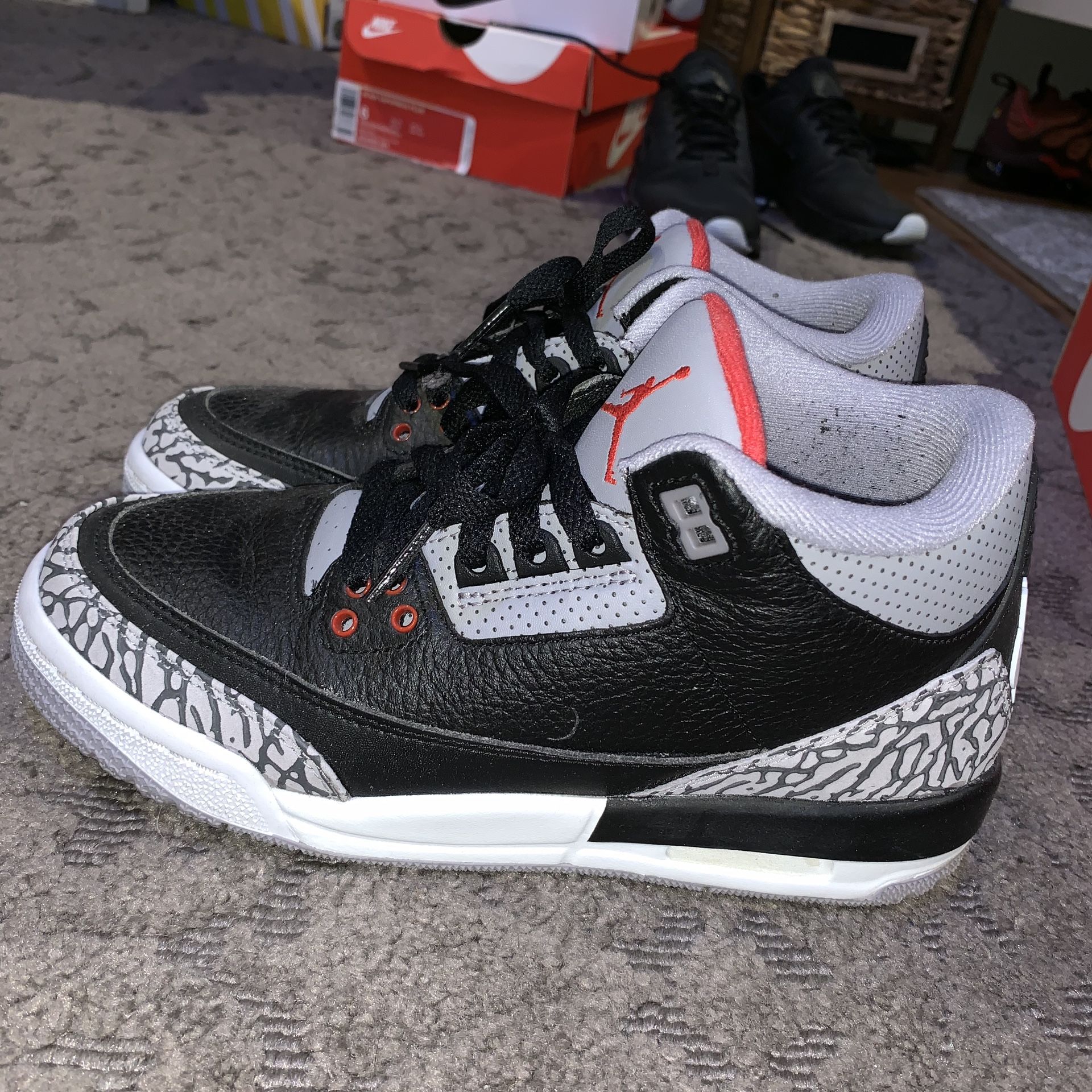 when did the black cement 3s come out