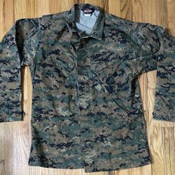 Tru Spec Jacket Mens Medium Green Digital Camo Military Utility Combat