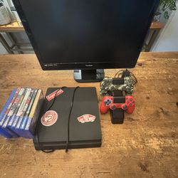 PS4 console/games/monitor 