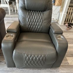 Leather Power Recliner