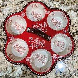 Temptations By Tara Muffin/ Egg Ceramic Dish