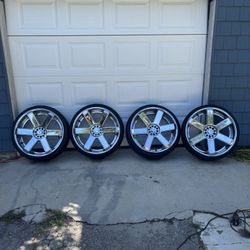 24” Dropstars DS644 Chrome Rims Great Condition