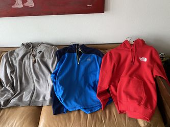 3 Name Brand Jackets Howler Brothers North Face