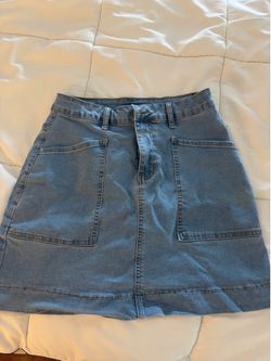 Nordstrom Light Wash Denim Skirt