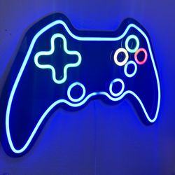 Xbox controller neon pad sign