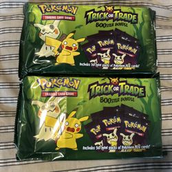 Pokemon Halloween Trick Or Trade Cards (50 Packs In Each!)