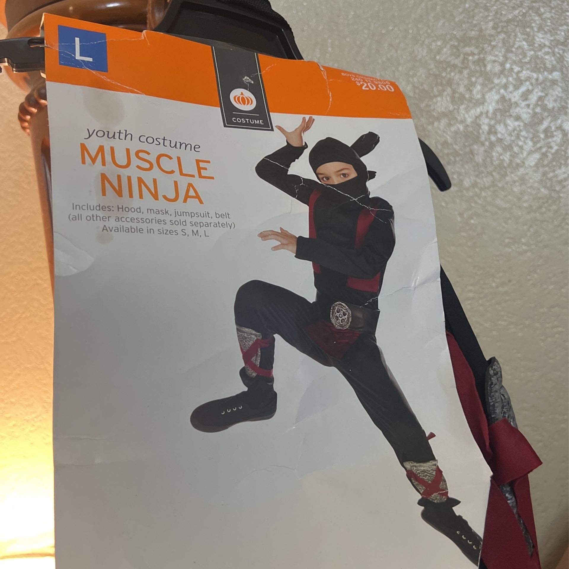 Ninja Costume New Size L $15 Firm 