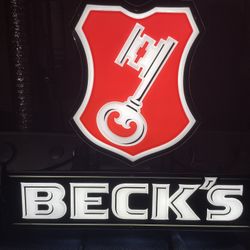 Becks Neon Signing 