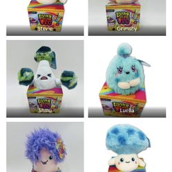 Living On The Veg 6" Mushroom Plush.   Variety $8 Each Or Hard To Find Series 1 Whole Collection $100, The Stuffed Plush Toy