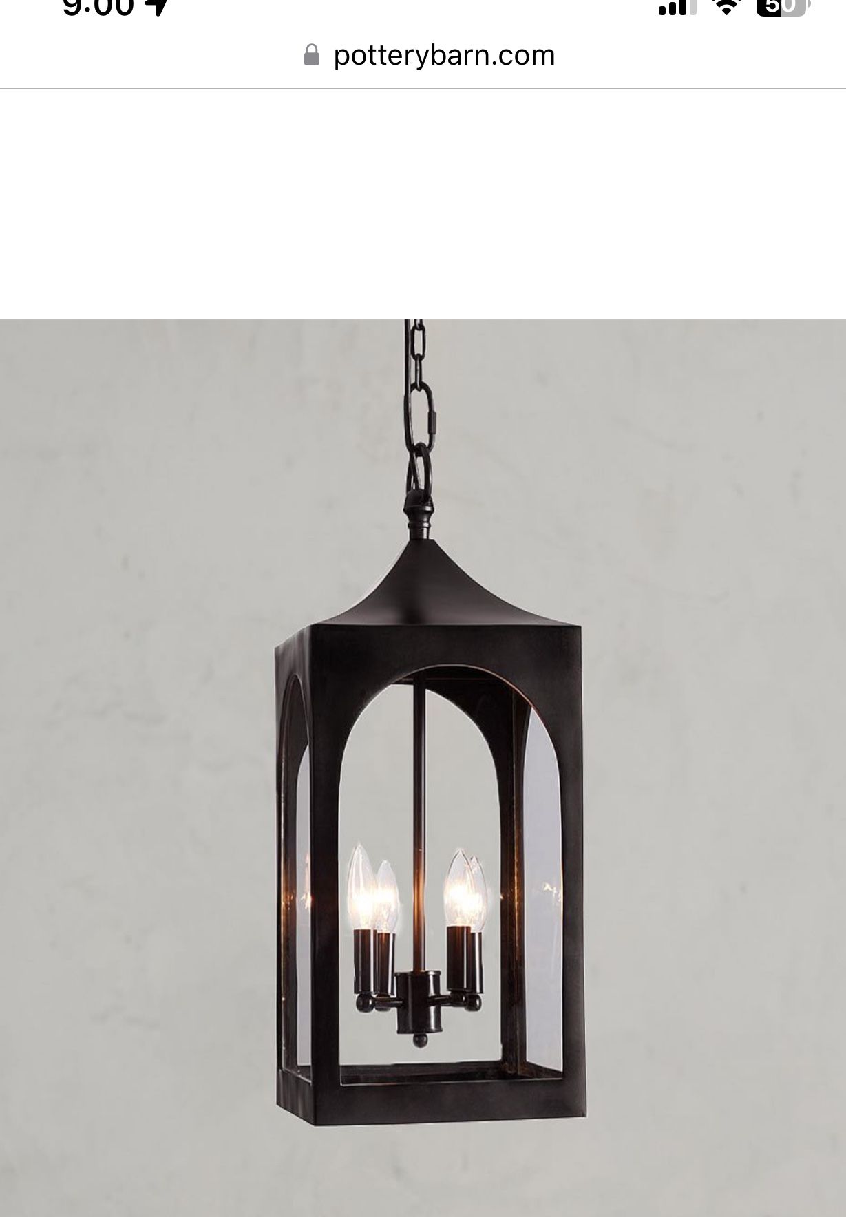 Pottery Barn Caleb Lantern