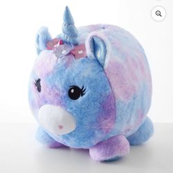 Plush Coin Piggy Bank Unicorn 