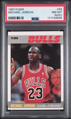 1987-88 Fleer Michael Jordan #59 PSA 8 (OC) 2nd Year Card