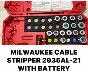 MILWAUKEE CABLE STRIPPER WITH BATTERY