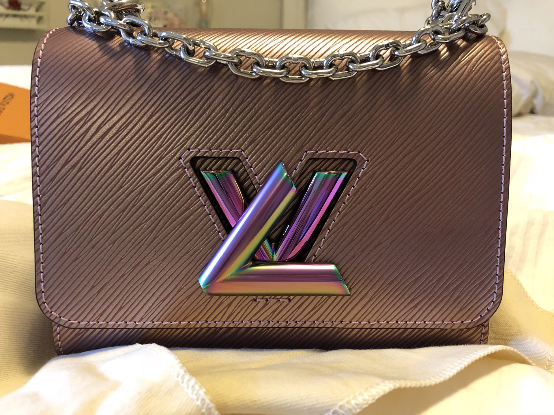 Louis Vuitton Gold Epi Leather Twist PM Bag