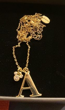Disney Necklace With MIckey Mouse Ears And A Letter