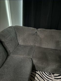 Gray sectional with chaise- Nebraska Furniture Mart
