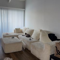 White Boneless Couch