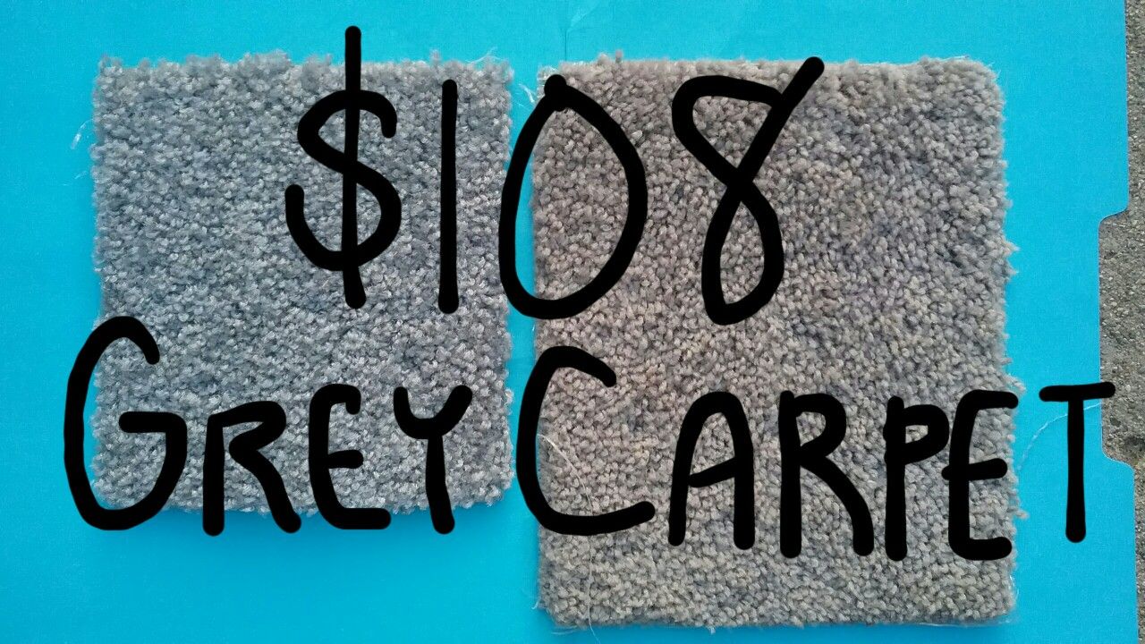 $108 Grey Carpet Remnant Gray