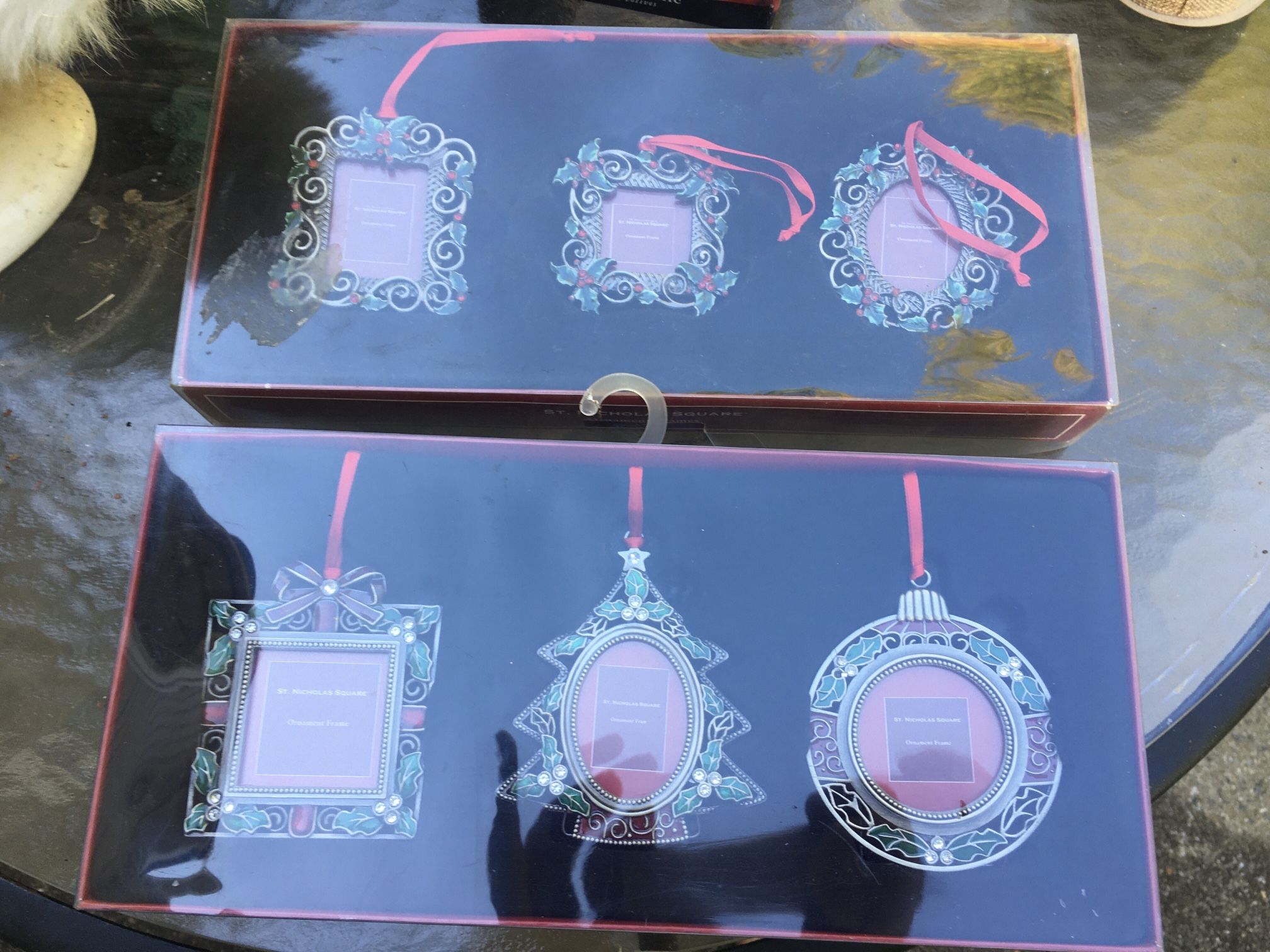 New Metal Frames Ornaments From Kohls