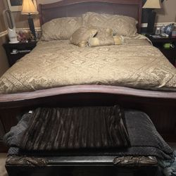 Eastern King Size Bed with or Without Mattress