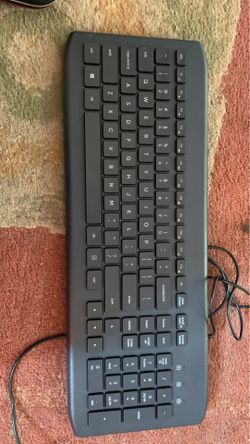 A a wired keyboard