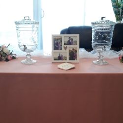 3 - Dusty Rose Pink Tablecloths 