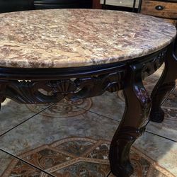 Marble Coffee Table Set