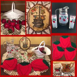 HUGE Strawberry Vintage Decor Lot-See All Pics For More Details!