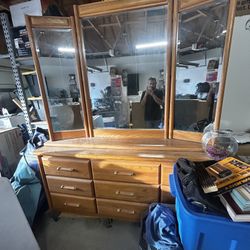 Dresser With A Mirror 
