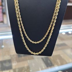 Solid Rope Chain 10kt 