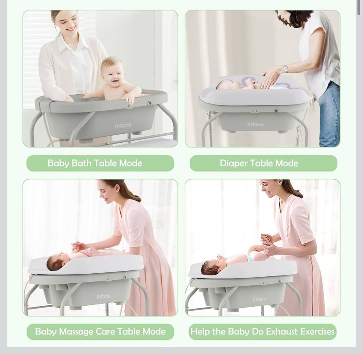 Changing Table & Bathtub