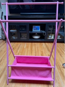 Foldable Clothing rack with storage