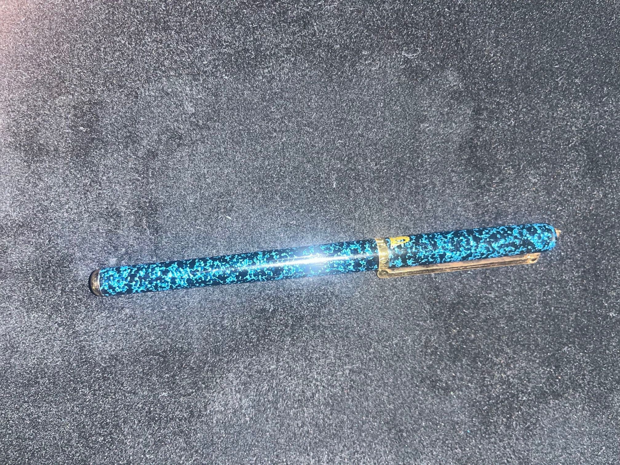 Elysee Fountain Pen, 1980s, Lapis Blue, Germany, Style 80
