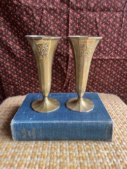 Pair of vintage flower vases