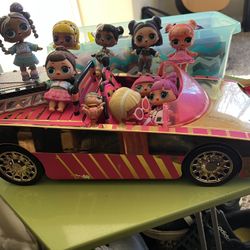 LOTS Of The LOL Dolls And Car And Lots Of Their Accessories And Pets
