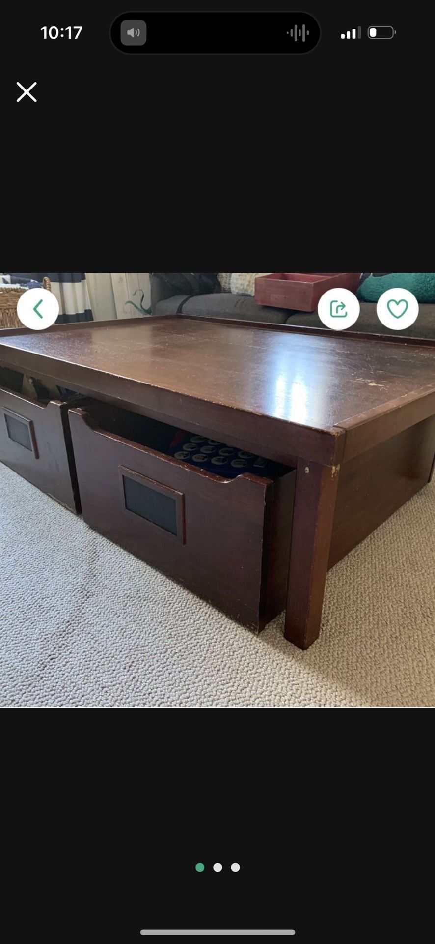 Pottery Barn Kids Train/ Craft Table W Drawers